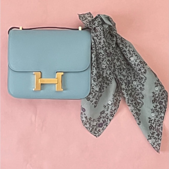 $25 or FREE Gentle Teal Madewell Organic Cotton Scarf Kerchief Floral Bandana - Picture 10 of 10